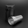 Copos de acampamento em aço inoxidável - com saco de armazenamento - 180 ml - 4 peças -
