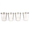 Stainless steel camping cups - with storage bag - 180 ml - 4 piecesOutdoor & Camping