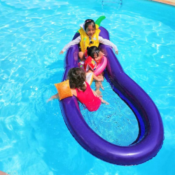 Berinjela inflável - flutuador de piscina