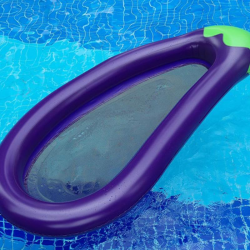 Berinjela inflável - flutuador de piscina