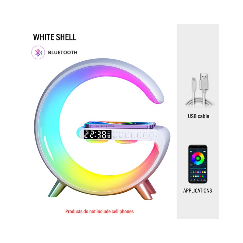 Luz noturna LED - RGB - USB - despertador / alto-falante / controle APP