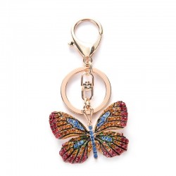 Borboleta de cristal - chaveiro