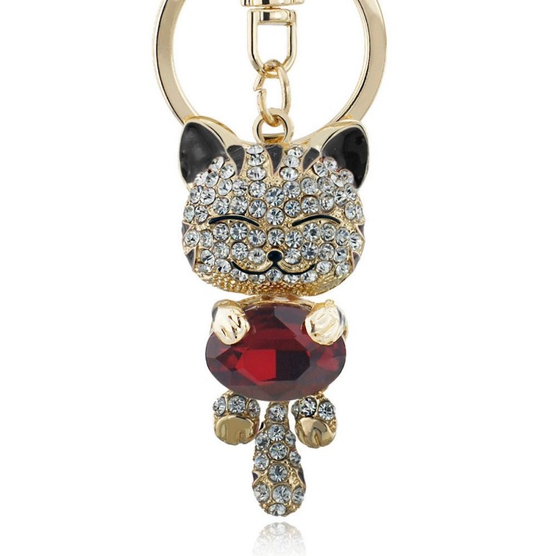 Gato de cristal - chaveiro
