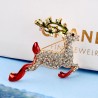 Crystal reindeer - Christmas broochBrooches