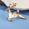 Crystal reindeer - Christmas broochBrooches