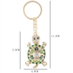 Tartaruga de cristal - chaveiro