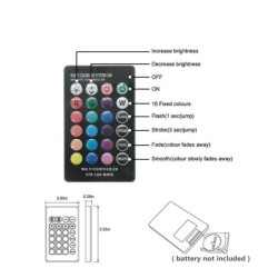 Holofote LED RGB - refletor exterior - controle remoto - à prova d'água - 220V / 110V - 20W - 30W - 50W - 100W