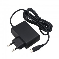 Adaptador AC ABS 2.4A - carregador para Nintendo Switch NS - ficha UE
