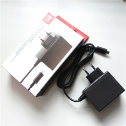Adaptador AC ABS 2.4A - carregador para Nintendo Switch NS - ficha UE