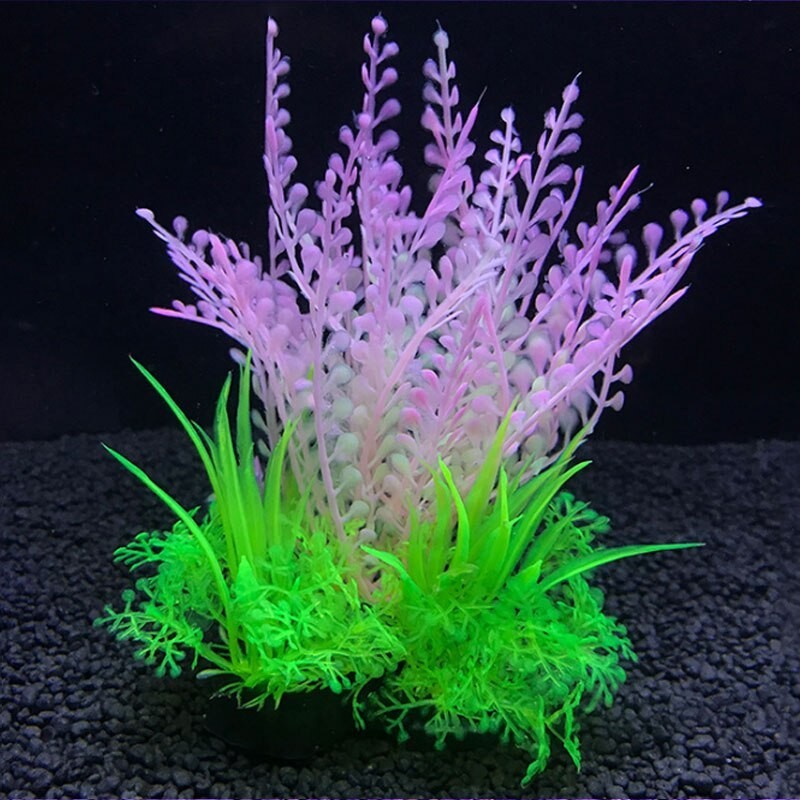 Planta de grama artificial - erva decorativa de aquário