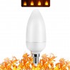 Flame fire effect light - LED bulbE14