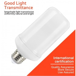 Luz com efeito de chama de fogo - lâmpada LED