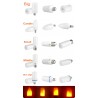 Luz com efeito de chama de fogo - lâmpada LED
