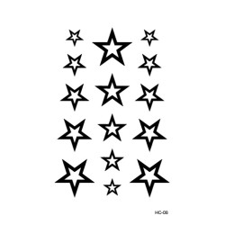 Black temporary tattoo - waterproof stickerStickers