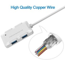 HUB de 4 portas - USB 3.0 - 5Gbps