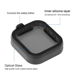 CPL ND8 ND16 ND32 ND - kit de filtro de lente - para GoPro Hero 11 10 9 Preto
