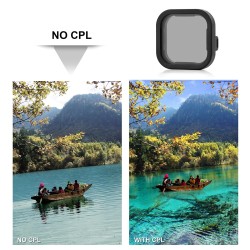 CPL ND8 ND16 ND32 ND - kit de filtro de lente - para GoPro Hero 11 10 9 Preto