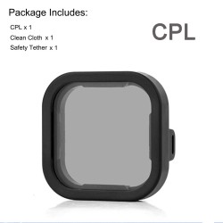 CPL ND8 ND16 ND32 ND - kit de filtro de lente - para GoPro Hero 11 10 9 Preto