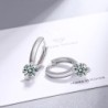 Small round earrings with white crystalsEarrings