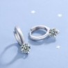 Small round earrings with white crystalsEarrings