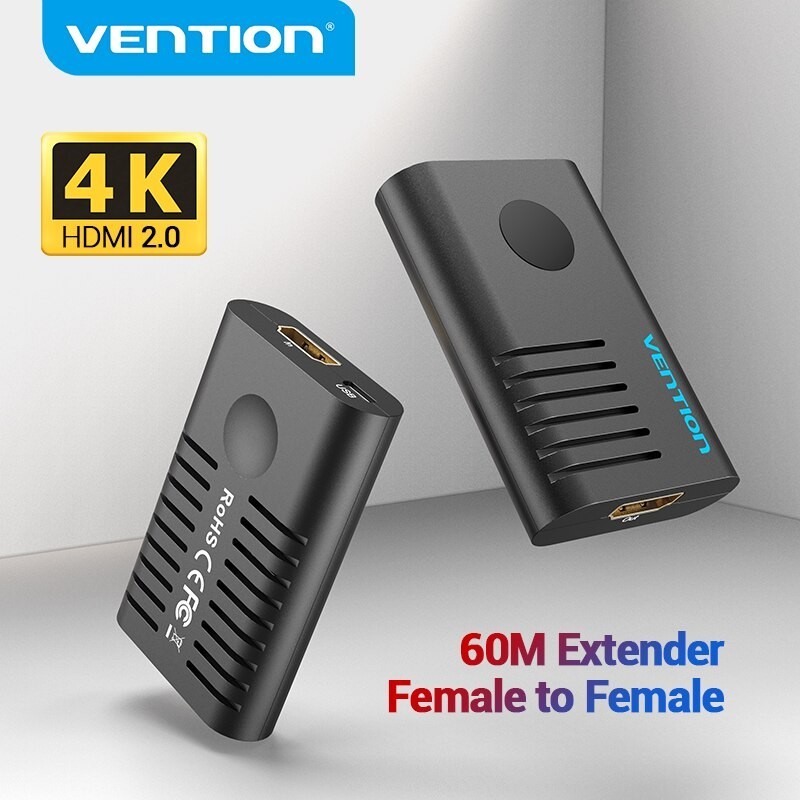 HDMI 60M extender - signal booster - USB 2.0 - 4K@60HzNetwork