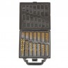15-10mm - Brocas helicoidais revestidas de titânio HSS - conjunto de 99 peças
