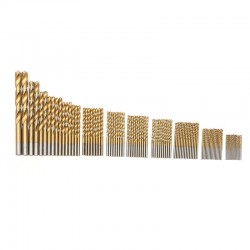 15-10mm - Brocas helicoidais revestidas de titânio HSS - conjunto de 99 peças