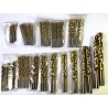 15-10mm - Brocas helicoidais revestidas de titânio HSS - conjunto de 99 peças