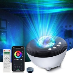 Projetor galáxia céu estrelado - luz noturna LED - controle APP / Alexa