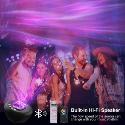 Projetor galáxia céu estrelado - luz noturna LED - controle APP / Alexa