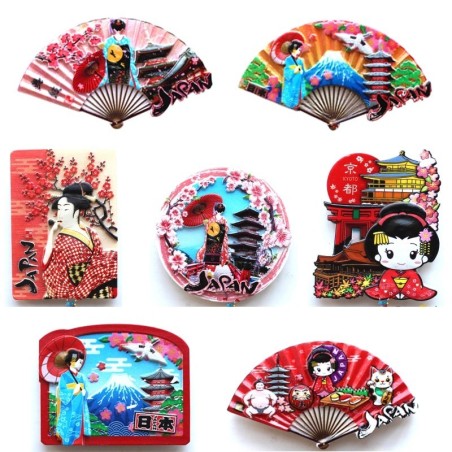 Ímãs decorativos de geladeira - estilo japonês