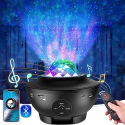 Projetor de céu estrelado - Luz noturna LED - com alto-falante - Bluetooth
