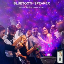Projetor de céu estrelado - Luz noturna LED - com alto-falante - Bluetooth