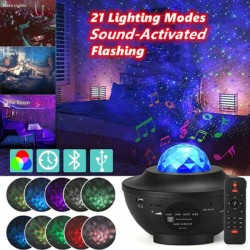 Projetor de céu estrelado - Luz noturna LED - com alto-falante - Bluetooth