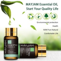 Óleos essenciais - para difusores / aromaterapia / banho / massagem - 20 peças - 5ml