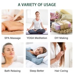 Óleos essenciais - para difusores / aromaterapia / banho / massagem - 20 peças - 5ml