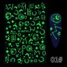 Adesivos decorativos luminosos para unhas