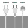 40W - Carregador inteligente - multiportas - 8 USB - 5V 8A - LED