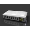 40W - Carregador inteligente - multiportas - 8 USB - 5V 8A - LED