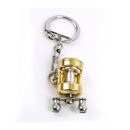 Chaveiro com molinete de pesca