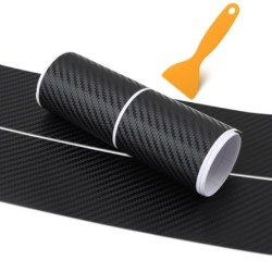 Protetor do pára-choque traseiro - adesivo de fibra de carbono
