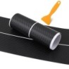 Protetor do pára-choque traseiro - adesivo de fibra de carbono
