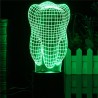 Lâmpada LED RGB de dente 3D - USB - touch-light