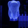Lâmpada LED RGB de dente 3D - USB - touch-light
