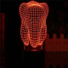 Lâmpada LED RGB de dente 3D - USB - touch-light
