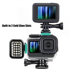 Estojo à prova d'água com filtros para GoPro Hero 9 - 10 - 11 - 12 - Caixa protetora