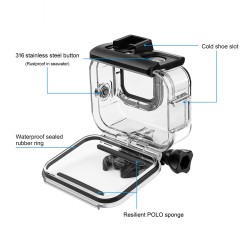 Estojo à prova d'água com filtros para GoPro Hero 9 - 10 - 11 - 12 - Caixa protetora