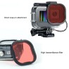 Estojo à prova d'água com filtros para GoPro Hero 9 - 10 - 11 - 12 - Caixa protetora