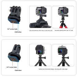 Estojo à prova d'água com filtros para GoPro Hero 9 - 10 - 11 - 12 - Caixa protetora