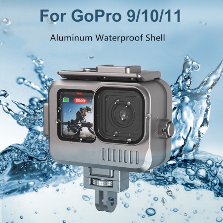 Estojo de alumínio para GoPro 9 - 10 -11 - à prova d'água - subaquático 40M - proteção